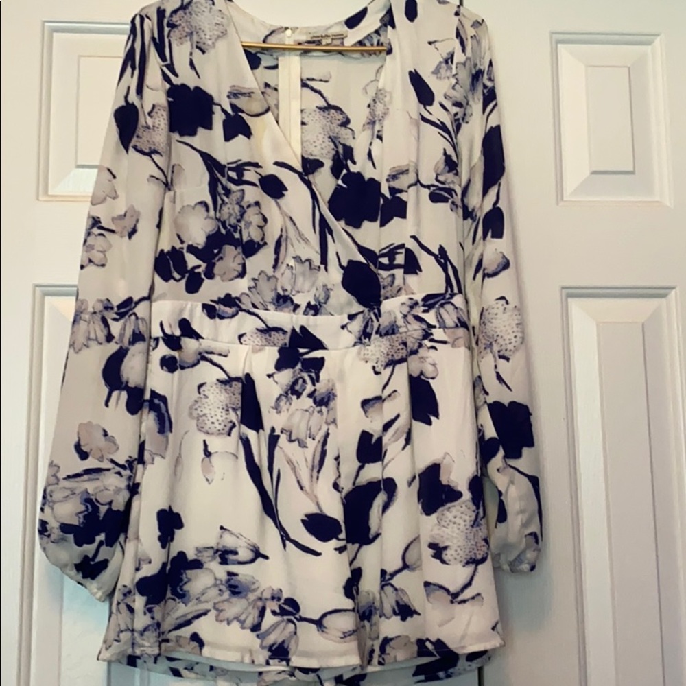 Floral Low Cut Romper